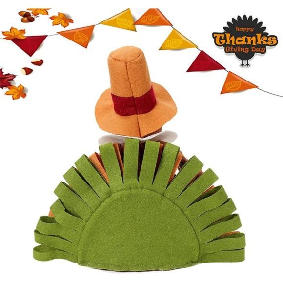 10 inches Thanksgiving Turkey, Thanksgiving Day Party Table Decoration Gift - Picture 2 of 7